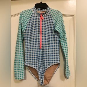 Crewcuts long sleeve girls one piece swimsuit